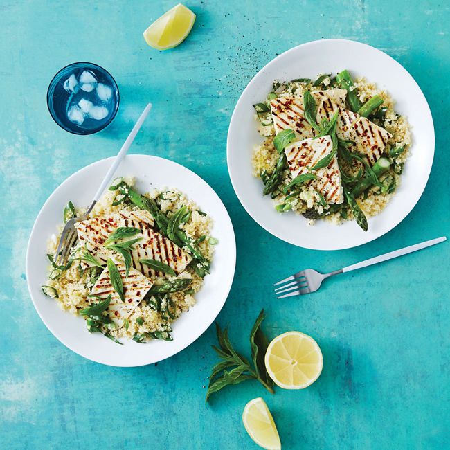 Haloumi, Asparagus & Couscous Salad