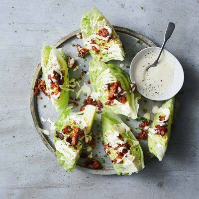Iceberg Wedges With Crispy Chorizo