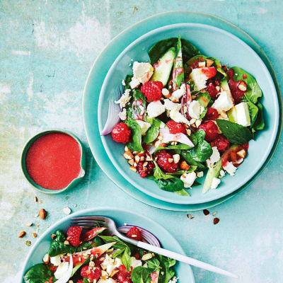 Raspberry & Feta Salad With Vinaigrette