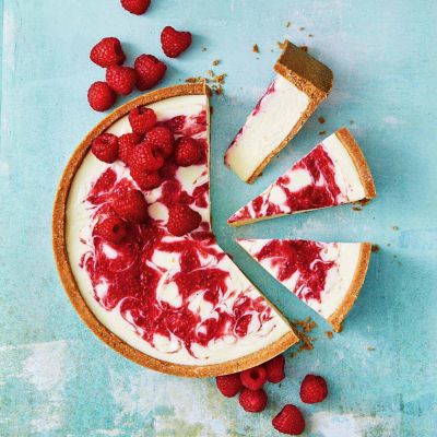Raspberry Swirl Cheesecake
