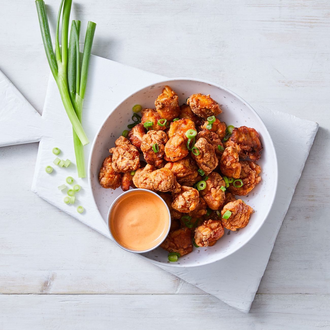 Spicy popcorn chicken