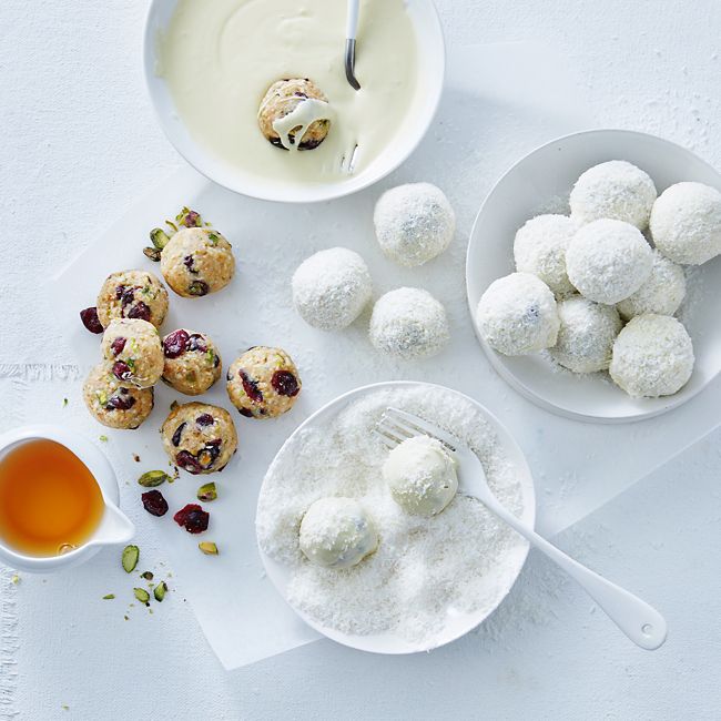 White Christmas Rum Balls
