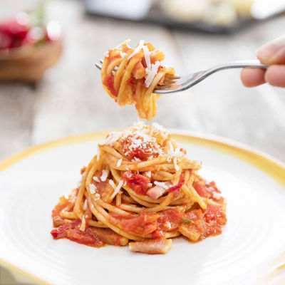 Barilla Spaghetti Amatriciana With Basilico Sauce