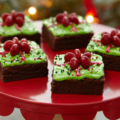 Christmas Gift Brownie Squares