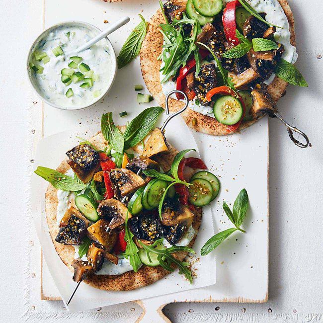 Mushroom Kebabs