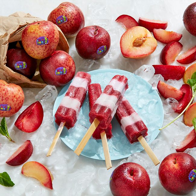 Plum & Coconut Icy Poles