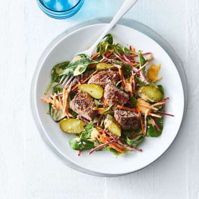 Simple Burger Salad
