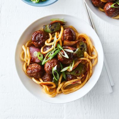 Speedy Meatball & Veg Stir-Fry