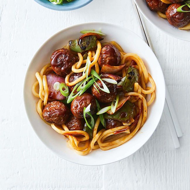 Speedy Meatball & Veg Stir-Fry