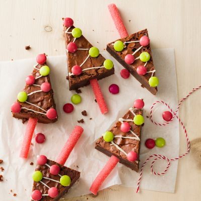 Very Merry Christmas Tree Brownies