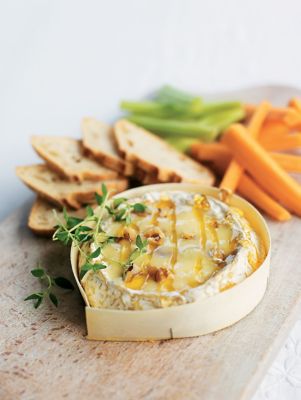 Camembert 'fondue' With Honey & Walnuts
