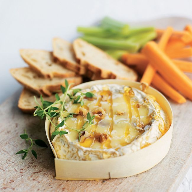 Camembert 'fondue' With Honey & Walnuts