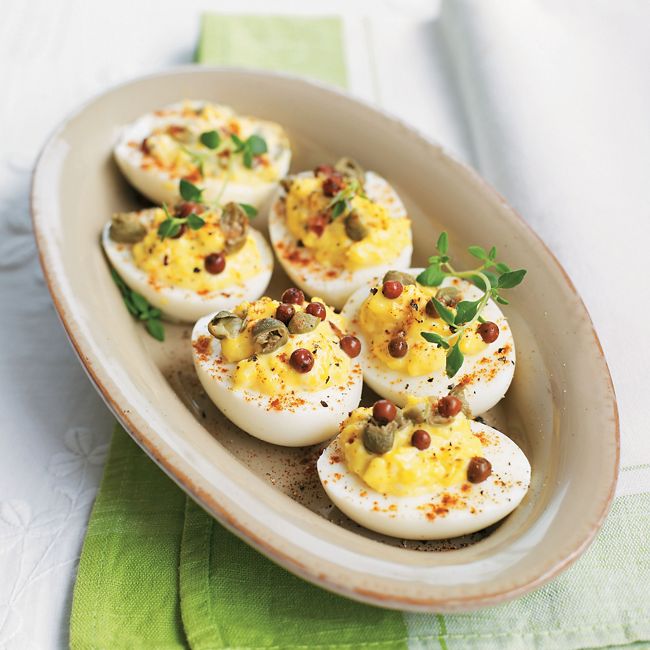 Devilled Eggs With Capers