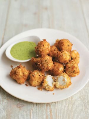 Hot-crumbed Bocconcini With Fresh Pesto AÃ¯oli