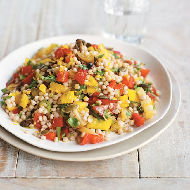 Couscous Salad With Capsicums & Preserved Lemon