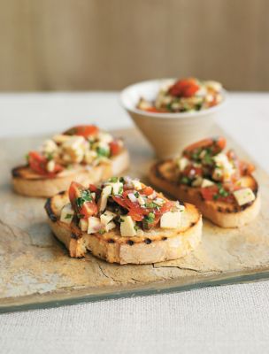 Spiced Paneer Bruschettas