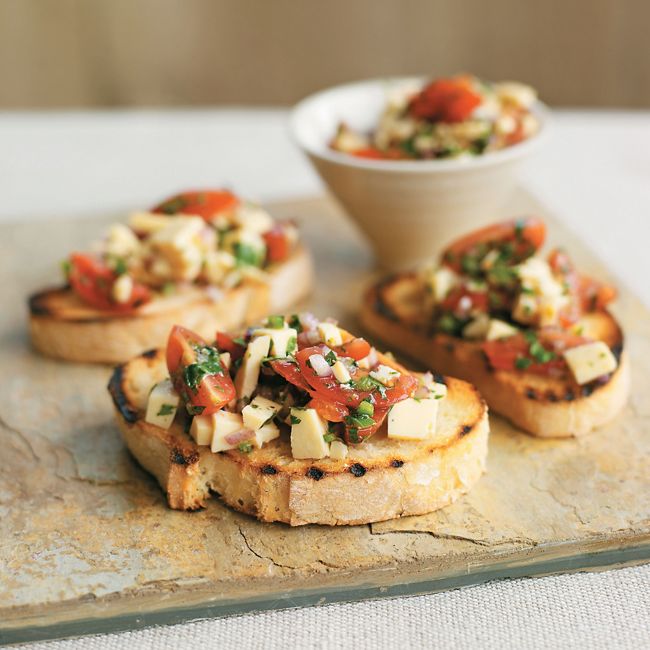 Spiced Paneer Bruschettas