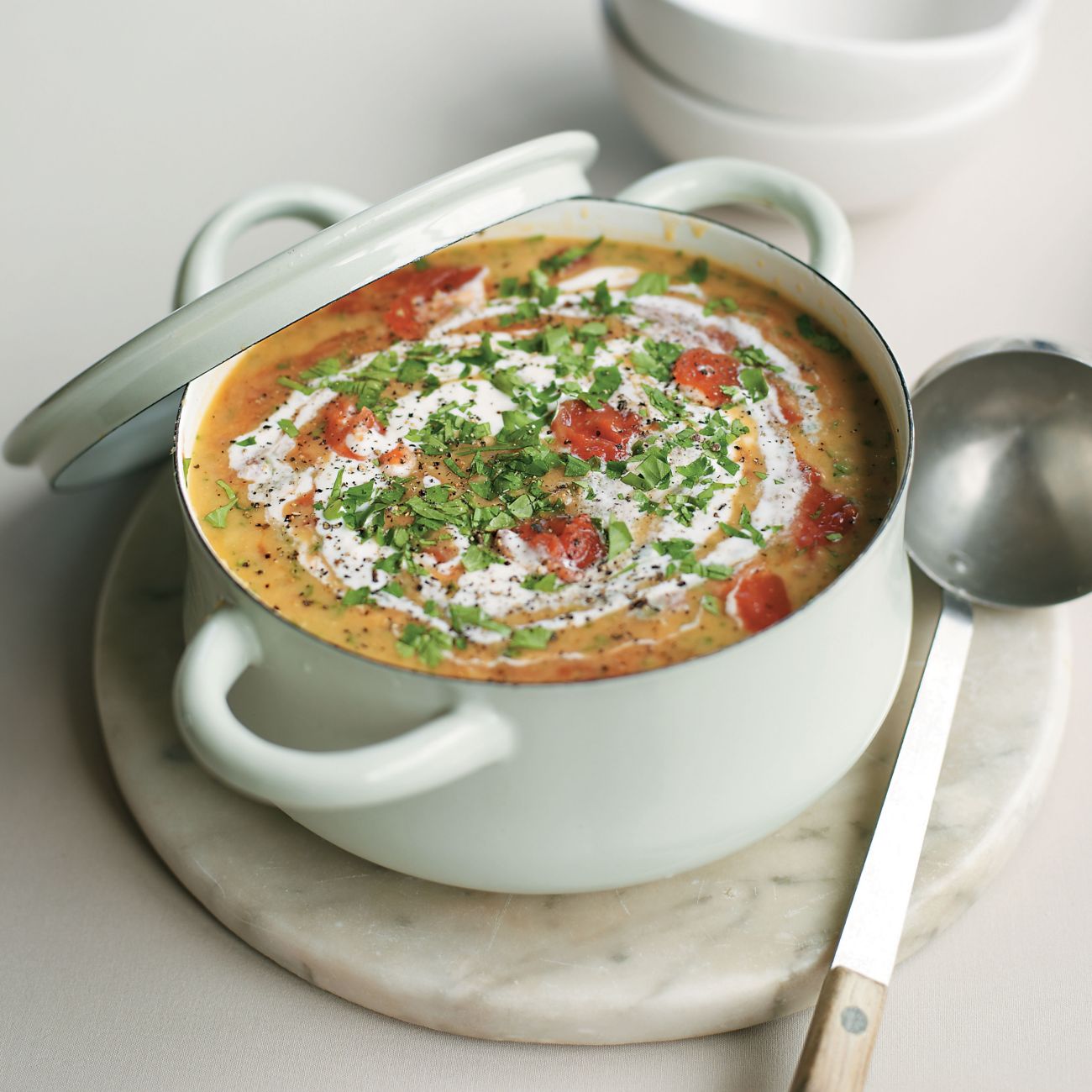 Spinach & Red Lentil Soup