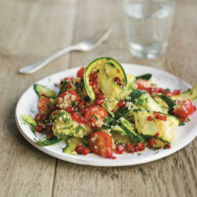 Quinoa, Zucchini & Pomegranate Salad