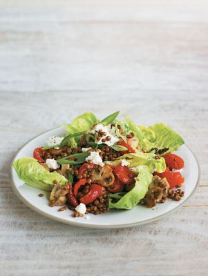 Lentil, Mushroom & Peppadew Pepper Salad