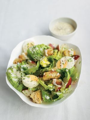 Veggie Caesar-style Salad With Garlic & Herb Croutons