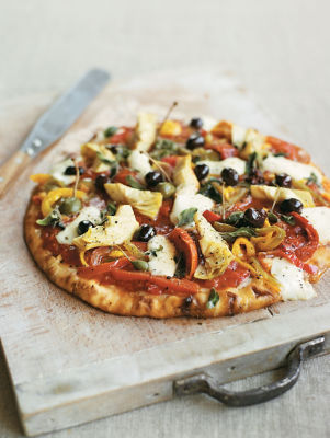 Quick Roasted Vegetable Pizzas