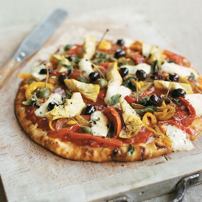 Quick Roasted Vegetable Pizzas