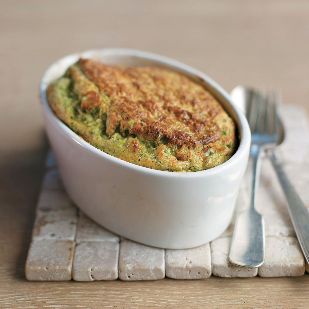 Broccoli & Blue Cheese SoufflÃ©s