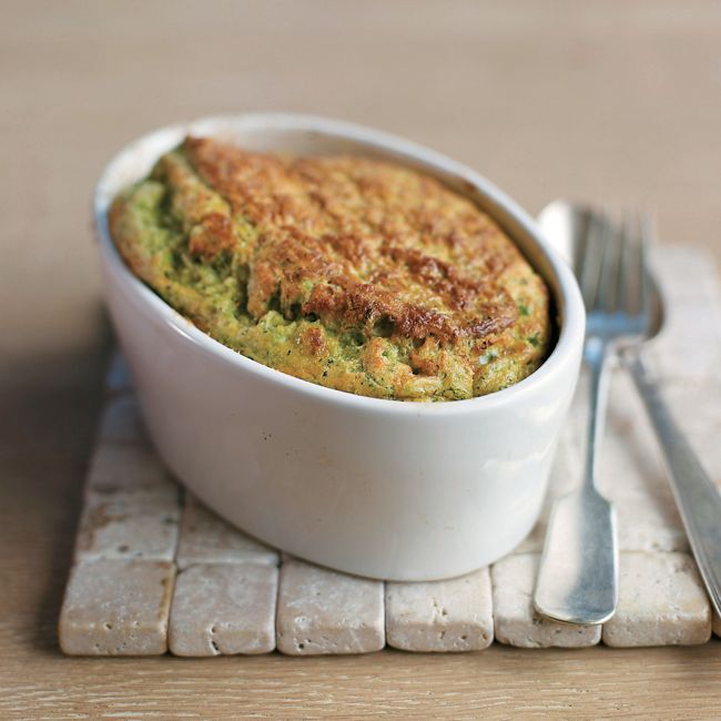 Broccoli & Blue Cheese Soufflés