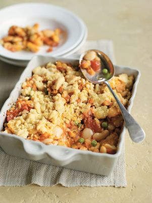 Butter Bean & Vegetable Nut Crumble