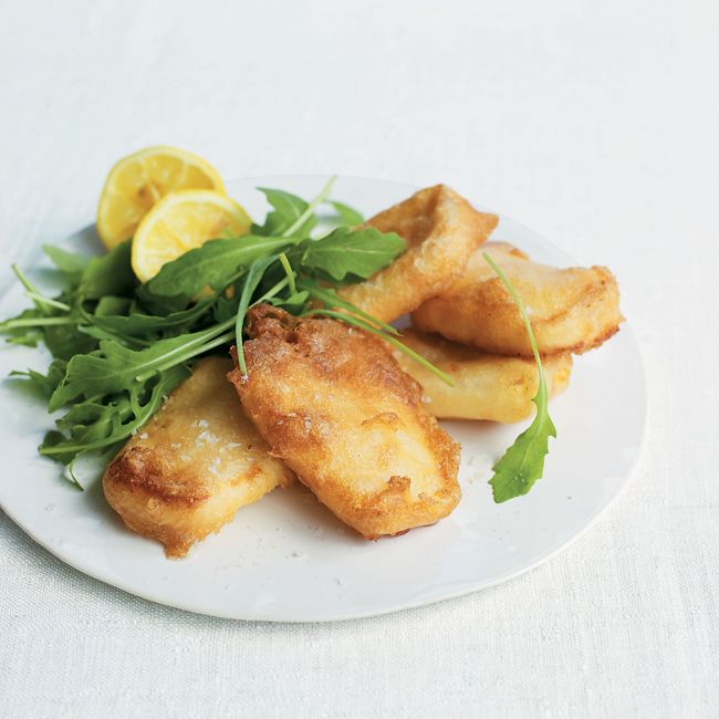 Deep-fried Haloumi Beer-batter Fritters