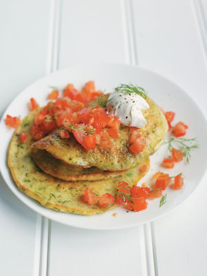 Spring Onion, Dill & Chive Pancakes