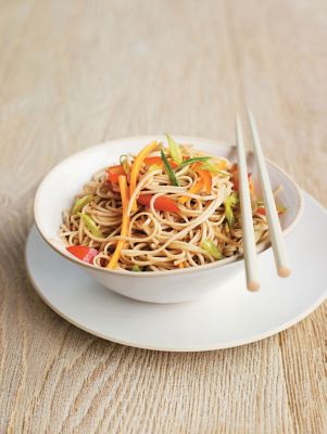 Cold Asian Summer Soba Noodle Salad