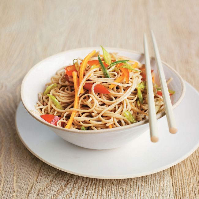 Cold Asian Summer Soba Noodle Salad