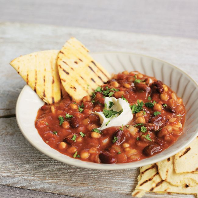 Mixed Bean & Tomato Chilli
