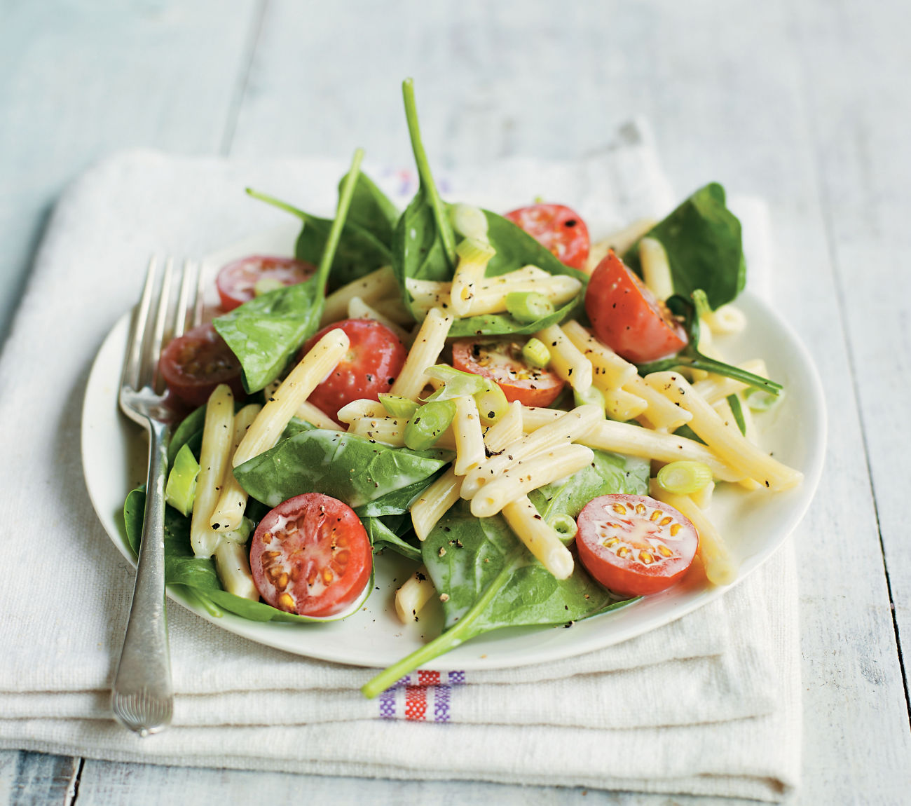Spinach, Cherry Tomato & Blue Cheese Pasta Salad Recipe | Woolworths