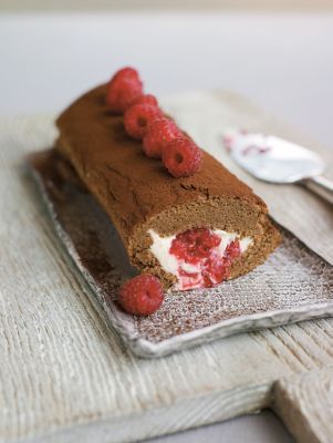 Chocolate & Raspberry Roulade