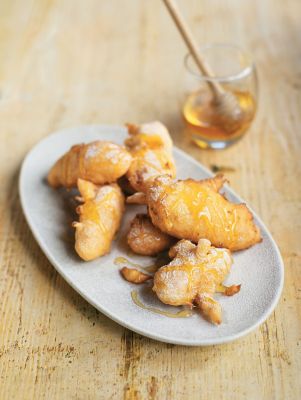 Lime, Banana & Coconut Fritters