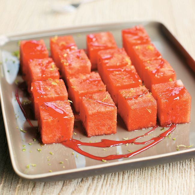 Watermelon, Lime & Grenadine Squares