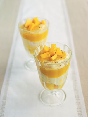 Mango & Custard Fools