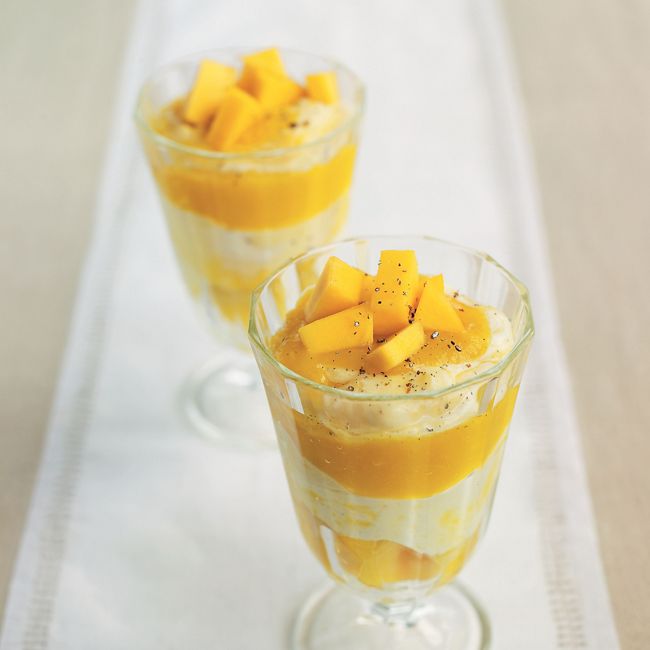 Mango & Custard Fools