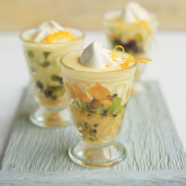 Tropical Fruit Trifles