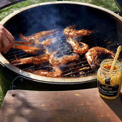 Christmas Day BBQ'd Prawns With Wholegrain Mustard