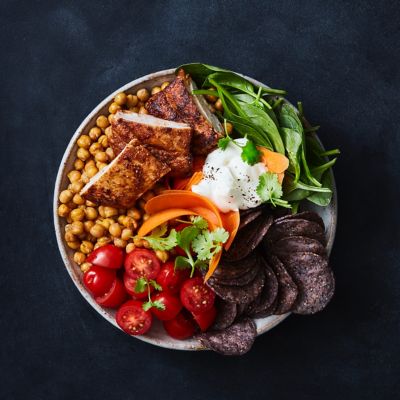 Chicken & Chickpea Burrito Bowls