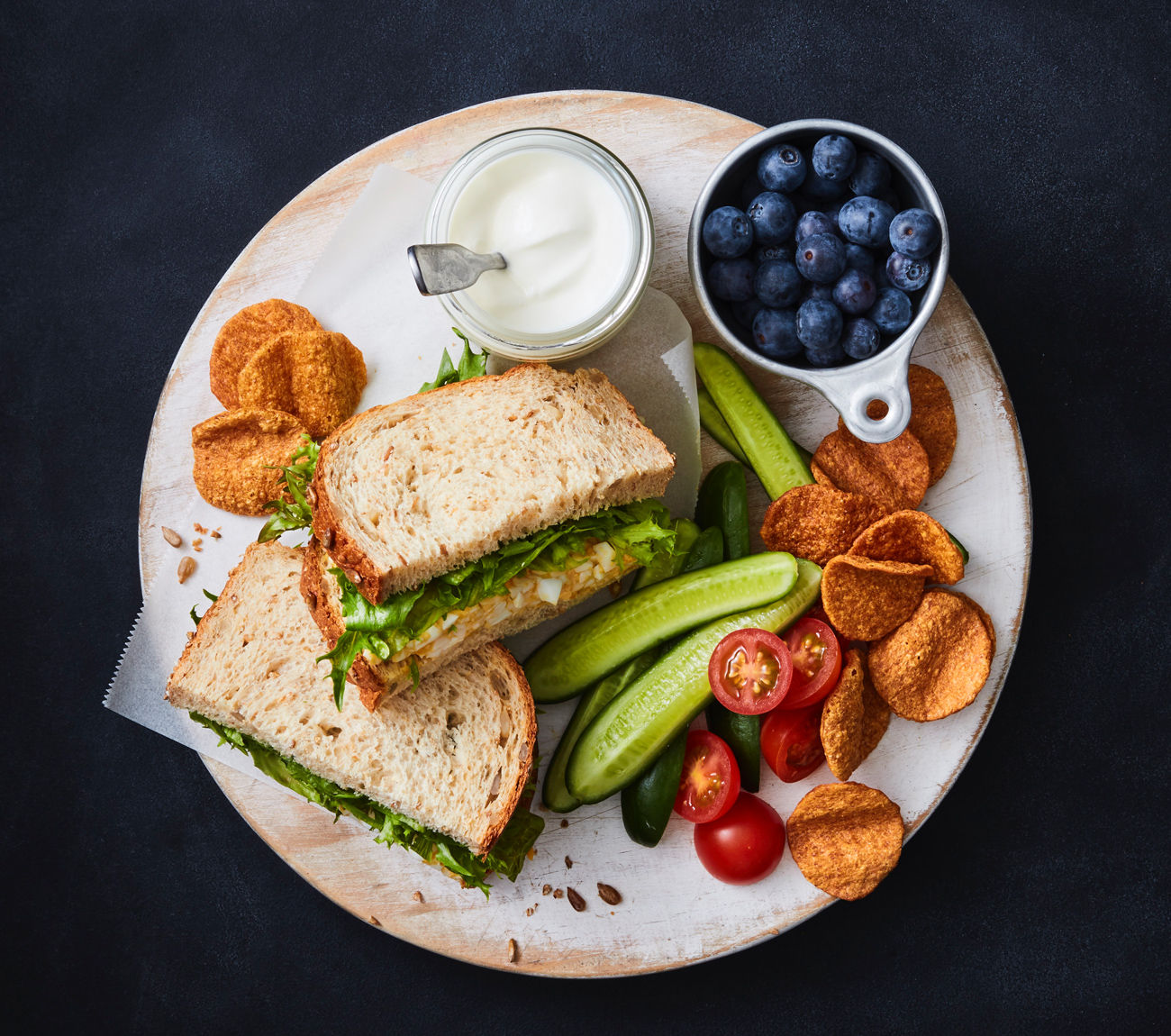Egg & Salad Sandwich Lunch Box Recipe