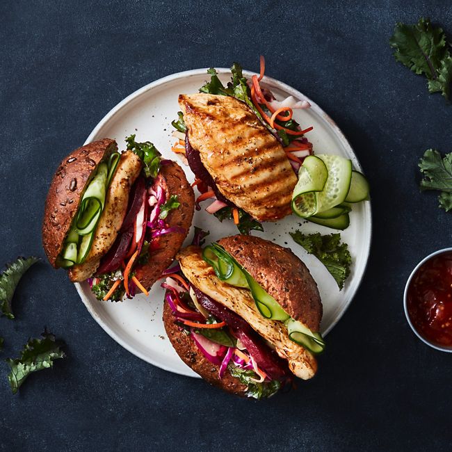 Healthier Chicken Burgers