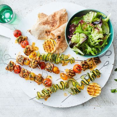 Healthy BBQ Chicken Skewers