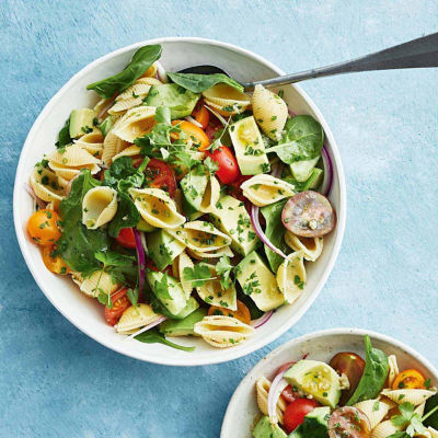Pasta Salad With Summer Tomatoes & Herb Dressing