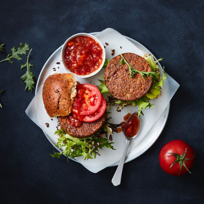 Plant-Based Moroccan Burgers