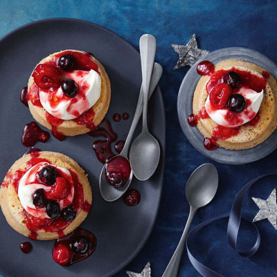 Spiced Berry Puddings